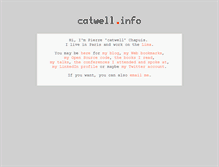 Tablet Screenshot of catwell.info